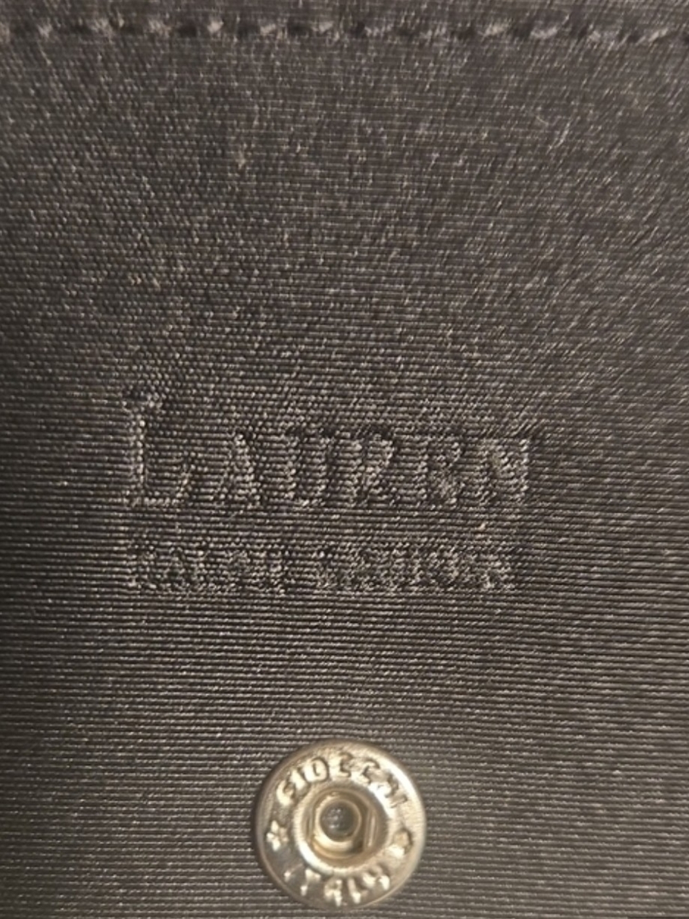 Ralph Lauren Black Women's Wallet with Metal Lauren Plaque - Picture 3 of 7